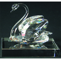 Swan Award on an Clear Crystal Base - Optic Crystal